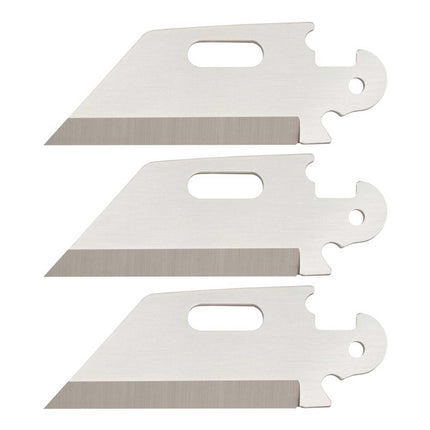 Cold Steel Blades - Click N Cut 2.5 inch Utility Plain Edge, Pack of 3 | (CS40AP3B) ,