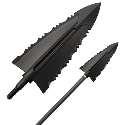 Cold Steel Broadhead - 125 Grain Black Polymer Cheap Shot, Pack of 10 | CSCSBH1Z ,