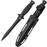 Cold Steel Dagger Knife - Drop Forged Wasp Double-Edged Blade Black Handle | CS36MCD ,