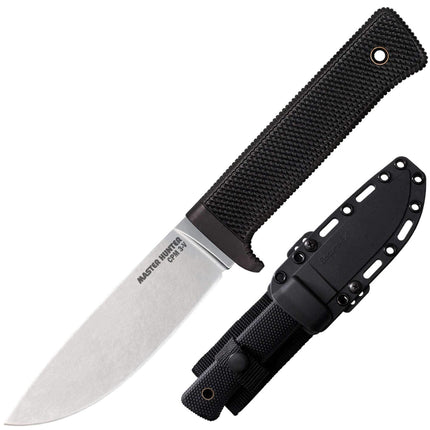 Cold Steel Fixed Knife - 3V Master Hunter Drop Point Blade Black Handle | CS36CB ,