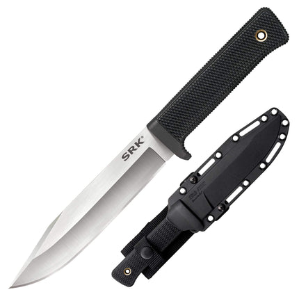 Cold Steel Fixed Knife - SRK VG-10 San Mai Clip Point Blade Black Handle | CS35AN ,