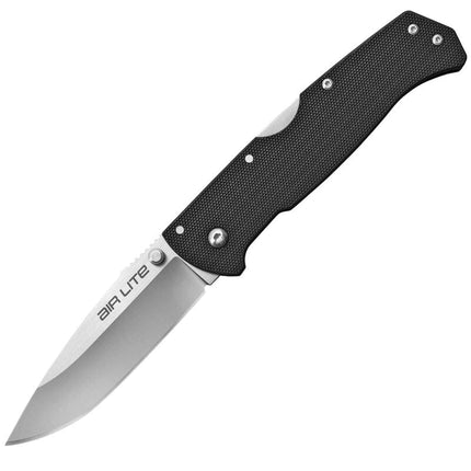 Cold Steel Folding Knife - Air Lite Drop Point Steel Blade Black G10 Handle | CS26WD ,