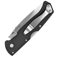 Cold Steel Folding Knife - Air Lite Drop Point Steel Blade Black G10 Handle | CS26WD ,