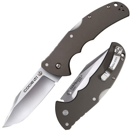 Cold Steel Folding Knife - Code 4 Clip Point Blade Aluminum Handle, 8-1/2 inch | CS58PC ,