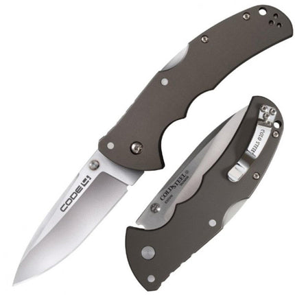 Cold Steel Folding Knife - Code 4 Spear Point Blade Aluminum Handle, 8.5 inch | CS58PS ,