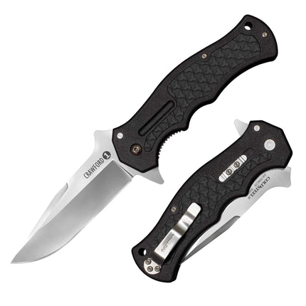 Cold Steel Folding Knife - Crawford 1 Clip Point Blade Spring Leaf Lock | CS20MWCB ,