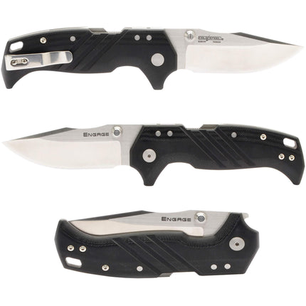 Cold Steel Folding Knife - Engage Atlas Lock Black Handle, 8.1875 Inch | FL-35DPLC ,