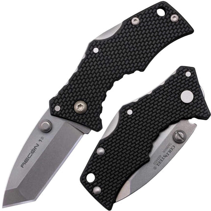 Cold Steel Folding Knife - Micro Recon 1 Tanto Steel Blade with Tri-Ad Lock | CS27DT ,