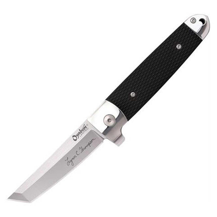 Cold Steel Folding Knife - Oyabun Tanto Steel Blade with Black G10 Handle | CS32AA ,