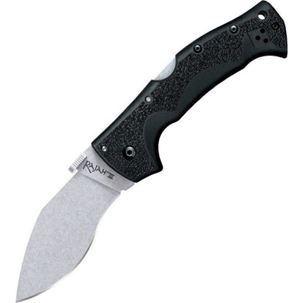 Cold Steel Folding Knife - Rajah 3 Griv-Ex Handle Kukri Blade Tri-Ad Lock | CS62JM ,
