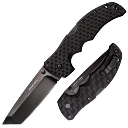 Cold Steel Folding Knife - Recon 1 Tanto Style Steel Blade Black G10 Handle | CS27BT ,
