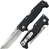 Cold Steel Folding Knife - SR1 Lite Tanto Point Blade Black Griv-Ex Handle | CS62K1A ,