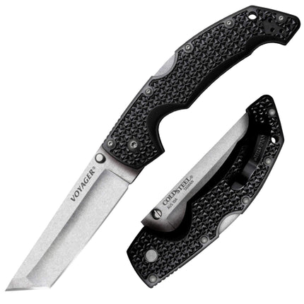 Cold Steel Folding Knife - Voyager Griv-Ex Handle with Tri-Ad Lock Large | CS29AT ,