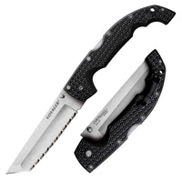 Cold Steel Folding Knife - Voyager XL Silver Serrated Edge Tanto Blade | CS29AXTS ,