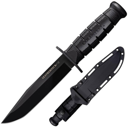 Cold Steel Knife - Leatherneck Black Powder Coated D2 Steel Fixed Blade | CS39LSFC ,