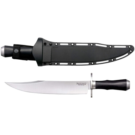 Cold Steel Knife - Natchez Bowie Bowie Blade Black linen micarta Handle | CS39LMB4 ,