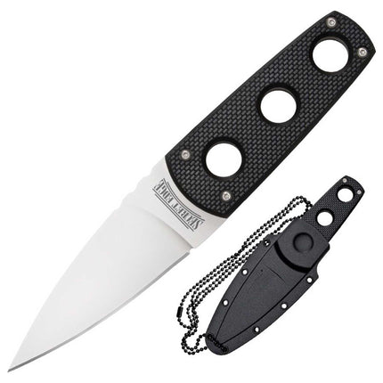 Cold Steel Knife - Secret Edge Steel Blade Black Griv-Ex Handle, 6-1/2 inch | CS11SDT ,