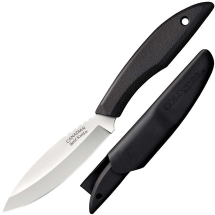 Cold Steel Knife - Steel Blade Canadian Belt Black Polypropylene Handle | CS20CBL ,