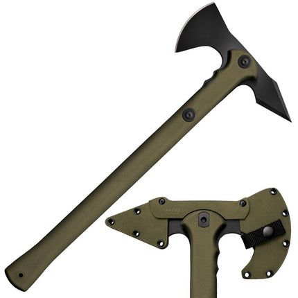 Cold Steel Trench Hawk - Steel Blade OD Green Polypropylene Handle, 19 inch | CS90PTHG ,