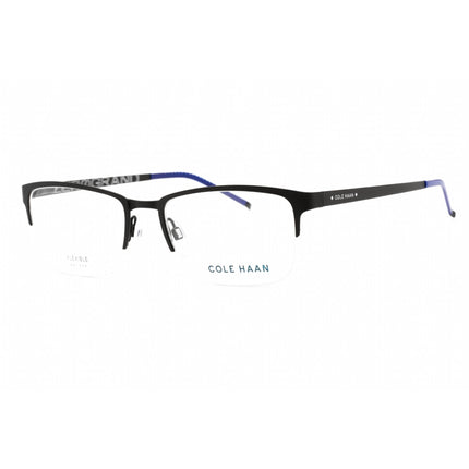 Cole Haan Men's Eyeglasses - Black Rectangular Metal Frame Clear Lens | CH4014 001 ,
