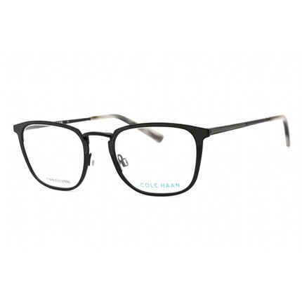 Cole Haan Men's Eyeglasses - Black Rectangular Metal Frame Clear Lens | CH4042 001 ,