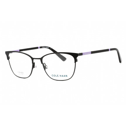 Cole Haan Men's Eyeglasses - Black Rectangular Metal Frame Clear Lens | CH5048 001 ,
