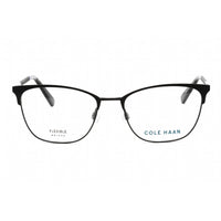 Cole Haan Men's Eyeglasses - Black Rectangular Metal Frame Clear Lens | CH5048 001 ,