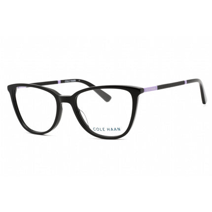 Cole Haan Men's Eyeglasses - Black Rectangular Plastic Frame Clear Lens | CH5047 001 ,