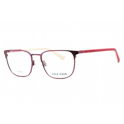 Cole Haan Men's Eyeglasses - Burgundy Rectangular Shape Frame Clear Lens | CH4505 604 ,