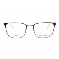 Cole Haan Men's Eyeglasses - Burgundy Rectangular Shape Frame Clear Lens | CH4505 604 ,