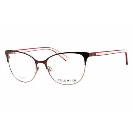 Cole Haan Men's Eyeglasses - Burgundy Rectangular Shape Frame Clear Lens | CH5040 604 ,