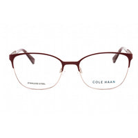 Cole Haan Men's Eyeglasses - Burgundy Rectangular Shape Frame Clear Lens | CH5042 604 ,