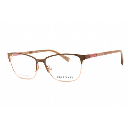 Cole Haan Men's Eyeglasses - Mink Rectangular Full Rim Frame Clear Lens | CH5032 220 ,