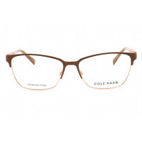 Cole Haan Men's Eyeglasses - Mink Rectangular Full Rim Frame Clear Lens | CH5032 220 ,