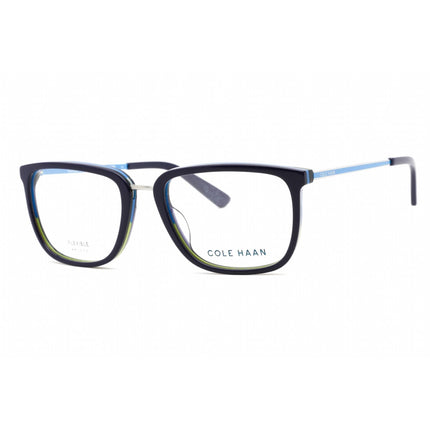 Cole Haan Men's Eyeglasses - Navy Rectangular Full Rim Frame Clear Lens | CH4047 414 ,