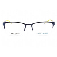 Cole Haan Men's Eyeglasses - Navy Rectangular Half Rim Frame Clear Lens | CH4014 414 ,