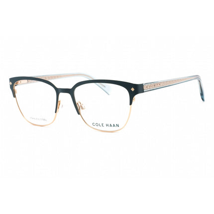 Cole Haan Men's Eyeglasses - Teal Rectangular Full Rim Frame Clear Lens | CH5023 330 ,