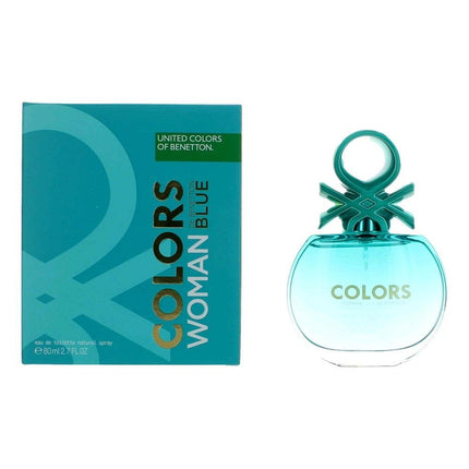 Colors De Benetton Blue by Benetton, 2.7 oz Eau De Toilette Spray for Women ,