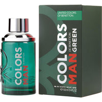 Colors De Benetton Man Green by Benetton, 3.4 oz Eau De Toilette Spray for Men ,