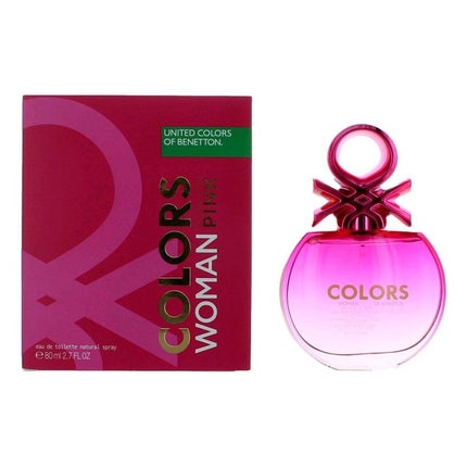 Colors De Benetton Pink by Benetton, 2.7 oz Eau De Toilette Spray for Women ,