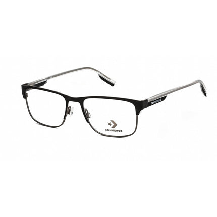 Converse Men's Eyeglasses - Clear Demo Lens Matte Black/Silver Frame | CV3000 001 ,