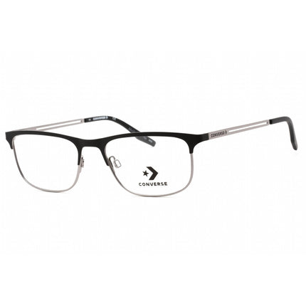 Converse Men's Eyeglasses - Full Rim Matte Black Metal Rectangular Frame | CV1000 001 ,