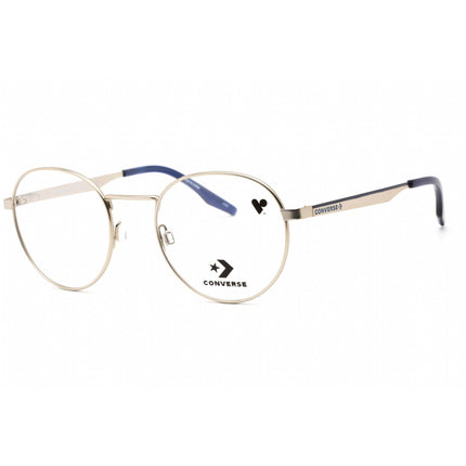 Converse Men's Eyeglasses - Full Rim Satin Silver Metal Round Shape Frame | CV1010 045 ,