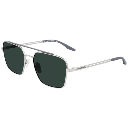 Converse Men's Sunglasses - Green Plastic Lens Silver and Grey Frame | CV101S 045 ,
