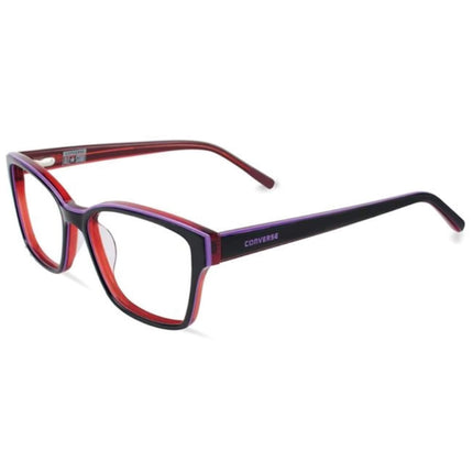 Converse Unisex Eyeglasses - Black Plastic Frame Demo Lens | CONVERSE Q048 BLACK ,