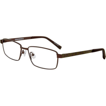 Converse Unisex Eyeglasses - Brown Metal Rectangular Frame | CONVERSE K106 BROWN ,