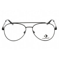 Converse Unisex Eyeglasses - Full Rim Matte Black Aviator Metal Frame | CV1011 001 ,