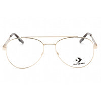 Converse Unisex Eyeglasses - Full Rim Satin Gold Aviator Metal Frame | CV1011 717 ,