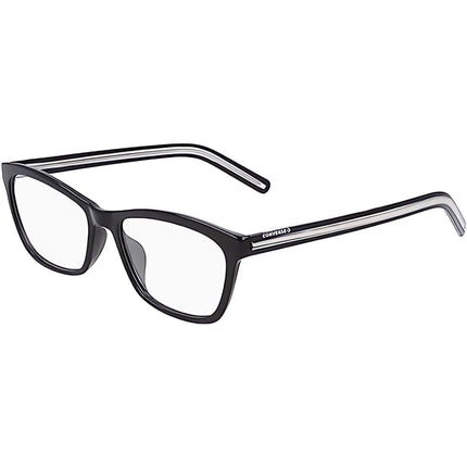 Converse Women's Eyeglasses - Black Square Full-Rim Plastic Frame | CONVERSE CV5014 1 ,