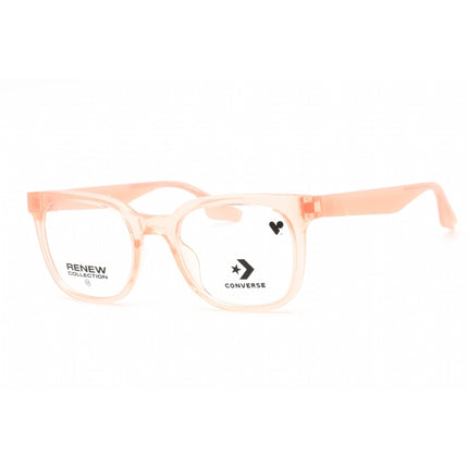Converse Women's Eyeglasses - Crystal Cheeky Coral Square Plastic Frame | CV5078 684 ,